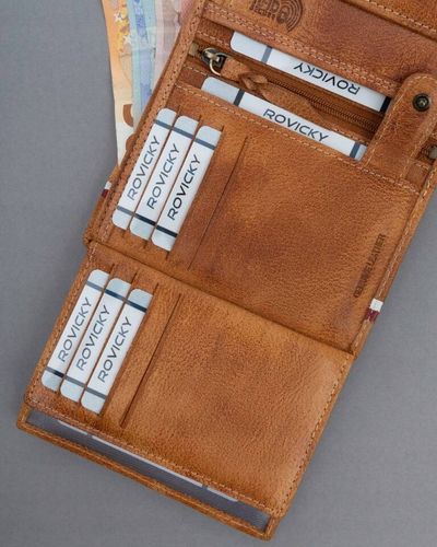 duży portfel męski z nubukowej skóry naturalnej na Arena.pl