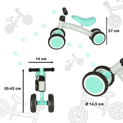 Rowerek Trike Fix Tiny czterokołowy biegowy miętowy na Arena.pl