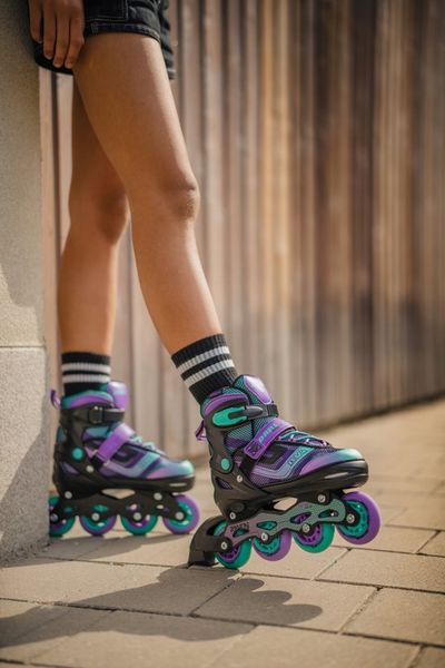 Rolki Regulowane RAVEN Drill Violet/Mint 38-42 zdjęcie 4