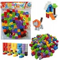 2x KOLOROWE KREATYWNE KLOCKI 4D SZEŚCIENNE KWADRATY