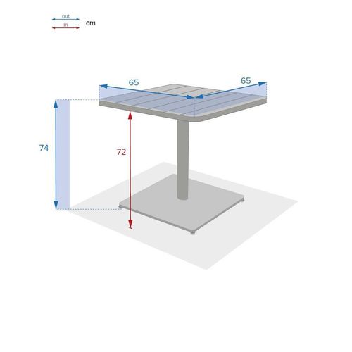 Stół Phuket grafitowy na Arena.pl