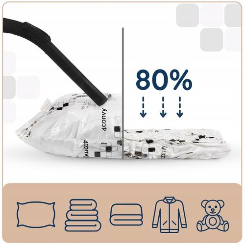 4CONVY 11 szt. GRUBY worek próżniowy 50x70 na ubrania swetry zestaw na Arena.pl