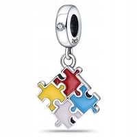 Zawieszka SREBRO 925 Charms Koralik Puzzle