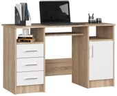 BIURKO ANA 124 cm SONOMA / BIAŁY