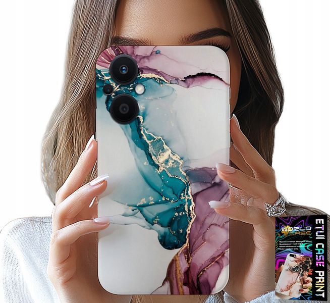 ETUI DO OPPO RENO7 LITE 5G - ELEGANCKI MARMUREK MODNY KOBIECY CASE zdjęcie 1