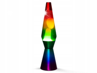 EFEKTOWNA LAMPA PŁYWAJĄCA LAVA TĘCZOWA PODSTAWA DUŻA 40 CM