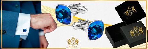 Spinki do Mankietów Koszuli Srebrne Męskie Stal Szlachetna 316L na Prezent na Arena.pl