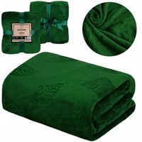 PUSZYSTY GRUBY KOC ŚWIĄTECZNY 150x200 WYTŁACZANY MIĘKKI NARZUTA NA ŚWIĘTA