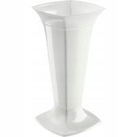 Wazon Na cmentarz Grób Flakon Nagrobny 39cm Biały