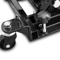 19735 Nożycowy podnośnik motocyklowy z pedałem udźwig 680kg czarny