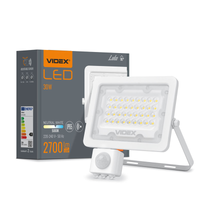 Lampa ZEWNETRZNA LED HALOGEN NAŚWIETLACZ 30W z CZUJNIK-IEM ZMIERZCHU RUCHU