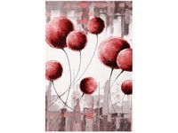 100 70CM OBRAZ PŁÓTNO ABSTRAKCYJNE DMUCHAWCE CZERWIENI PŁÓTNO RAMA