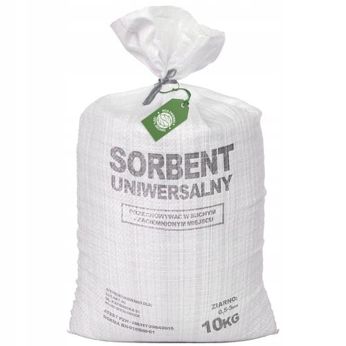 SORBENT UNIWERSALNY 20 LITRÓW DO OLEJU BENZYNY ROPY FARBY SMARY 10KG 20L na Arena.pl