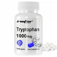 IRONFLEX L-TRYPTOPHAN 1000mg 100 tab CZYSTY TRYPTOFAN SPOKOJNY SEN DEPRESJA
