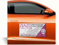 Magnes na auto reklama magnetyczna 60x30 cm zjazd absolwentów różne wzory