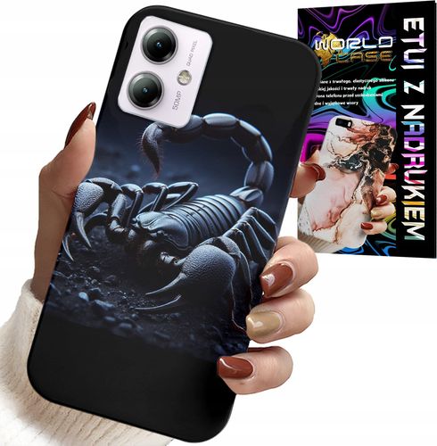 ETUI DO MOTOROLA MOTO G14 - SKORPION, SKORPIONY + FOLIA HYDROŻELOWA na Arena.pl