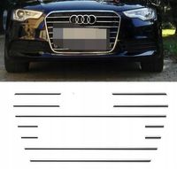 AUDI A6 C7 - Listwy CHROM na atrapę grill Tuning