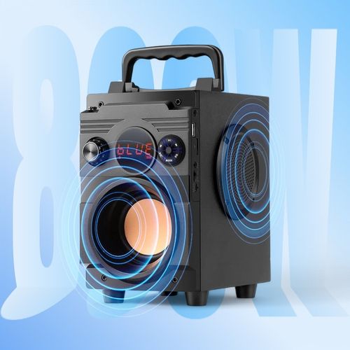 GŁOŚNIK BEZPRZEWODOWY BLUETOOTH PRZENOŚNY 800W MOBILNY Z RADIEM FM USB na Arena.pl