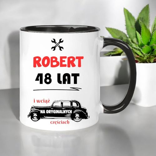 KUBEK Z NADRUKIEM ŚMIESZNY PREZENT URODZINY IMIENINY KOLEGI DOWOLNE IMIĘ na Arena.pl