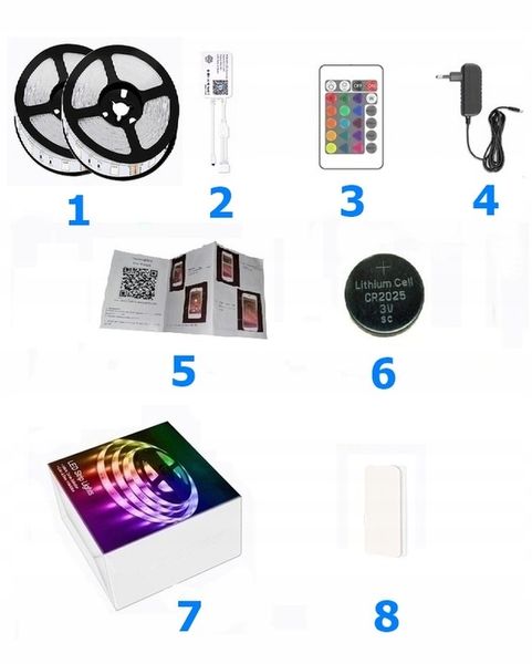 Taśma LED 20M RGB 5050 WiFi PILOT APLIKACJA TUYA zdjęcie 2