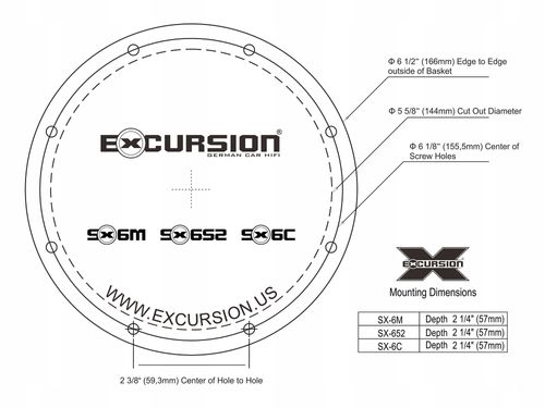 Głośniki Excursion 165mm Zestaw 3drożny 200W na Arena.pl