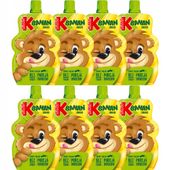 Kubuś Mus 100% banan jabłko 100 g x 8 sztuk