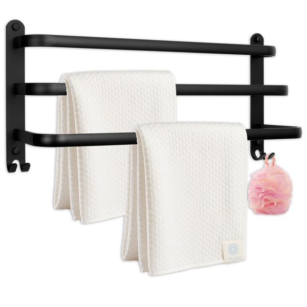 Wieszak Athos 50 cm czarny loft zdjęcie 2