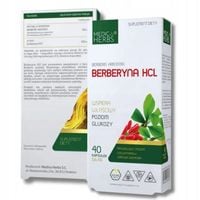 Medica Herbs BERBERYNA HCL Cukrzyca TRĄDZIK OTARCIA CERA TŁUSTA