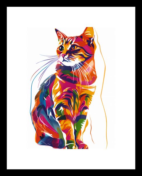 Plakat 13x18cm Nasycony Kot zdjęcie 3