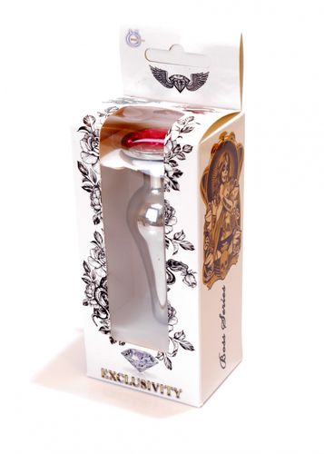 plug jewellery silver butt plug  pink na Arena.pl