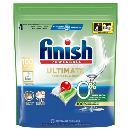 FINISH KAPSUŁKI DO ZMYWARKI ULTIMATE 0% 100 SZT na Arena.pl