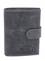 Always Wild elegancki portfel męski skóra naturalna N4L-CHM-NL / 1010 Black