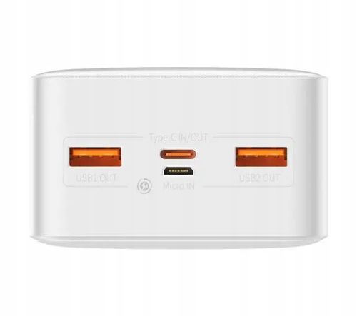 Powerbank Baseus Bipow 30000 mAh 2x USB USB-C QC 20W PD Biały na Arena.pl