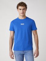 MĘSKI T-SHIRT WRANGLER SS SEAS LOGO TEE WRANGLER BLUE W7AKGFX05 M