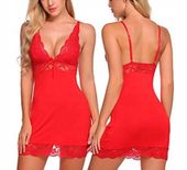 SEXY koszulka nocna koronkowa + STRINGI L/XL K177)