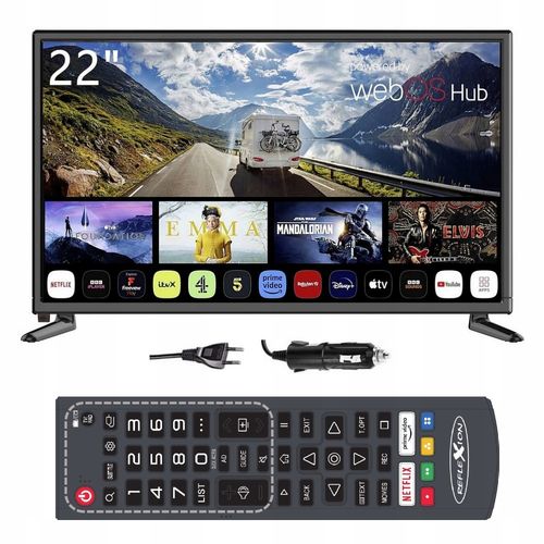 Telewizor do KAMPERA SMART TV 22'' Full HD WiFi BT WLAN CI+ APLIKACJE 12V na Arena.pl