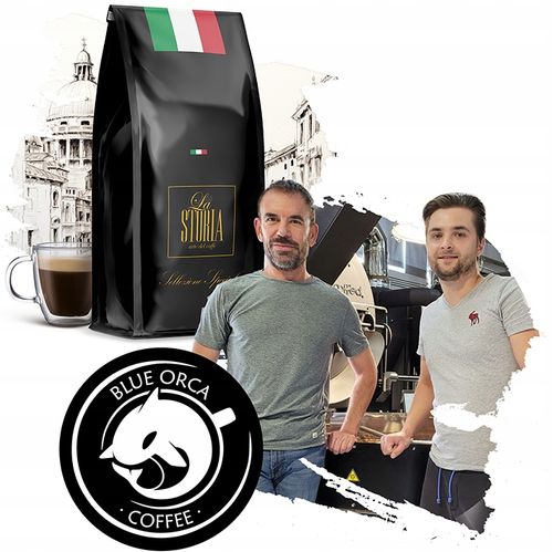 Kawa LA STORIA SELLEZIONE SPECIALE 1kg ŚWIEŻO PALONA 100% ARABICA-BLUE ORCA na Arena.pl