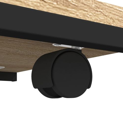 Stolik boczny na kółkach, dąb sonoma, 50x35x55,5 cm na Arena.pl