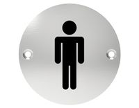 PRZYKRĘCANE OZNACZENIE NA DRZWI TOALETA MĘSKA