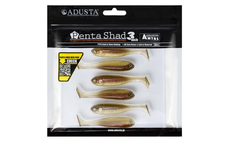 ADUSTA PENTA SHAD 106 AYU 3 '' / 7.5 cm /kpl6 zdjęcie 2