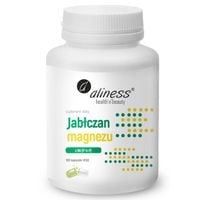 Aliness JABŁCZAN MAGNEZU z Witamina B6 (P-5-P) 100 kaps KOŚCI Mięśnie Serce