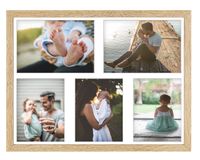 Ramka na 5 zdjęć Hekla 40x50x5 MDF galeria zdjęć sonoma jasna 1szt.