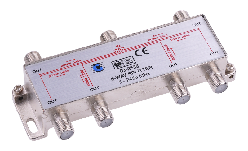 ZLA0638 Splitter 6way 5-2450MHz zdjęcie 1