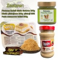 Zestaw do Dubajskiej Czekolady: Kadaif, Pasta Pistacjowa, Tahini