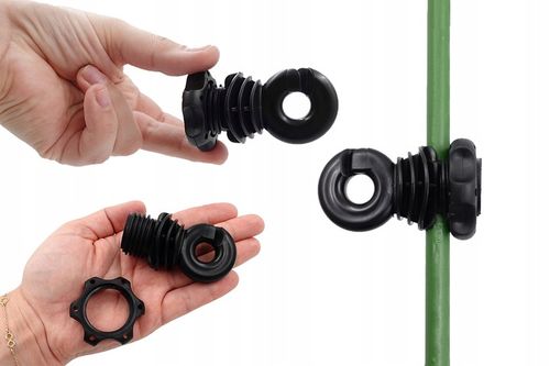 25x Izolator Okrągły Z Nakrętką Do Drutu Linki Na Słupki Izolatory Pastuch na Arena.pl