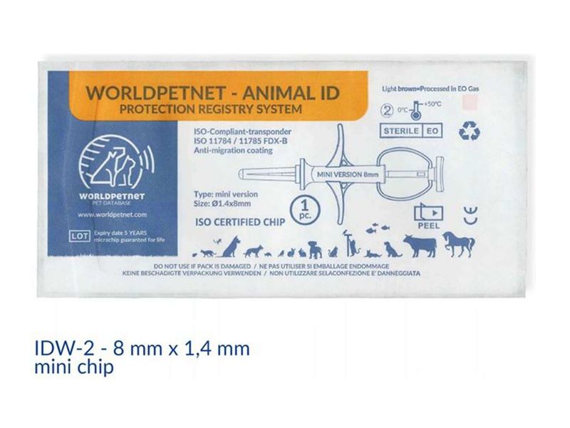 Mikrochip RF-IDW-2 (kod 616) 8mmx1.4mm MINI zdjęcie 3
