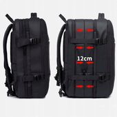 PLECAK WIELOFUNKCYJNY WODOODPORNY TORBA NA LAPTOPA 17 USB BAGAŻ CZARNY 45L