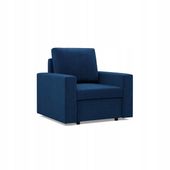 FOTEL NEO GRANATOWY NIEBIESKI KRONOS Wygodny Elegancki BONELL VELVET