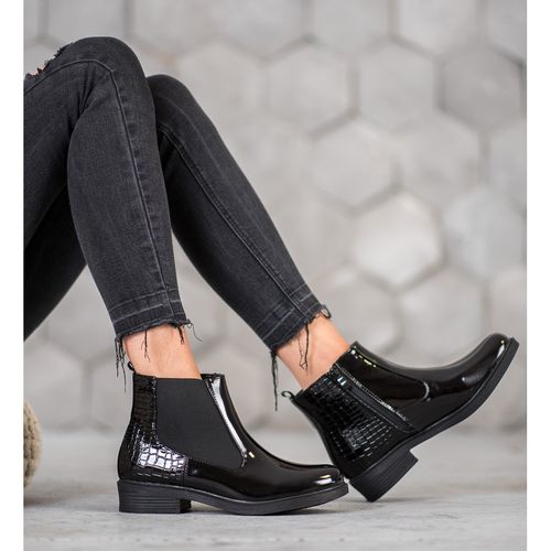Lakierowane Botki Snake Print r.36 na Arena.pl