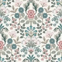 TAPETA WZÓR KWIATY LIŚCIE WINYLOWA NA FLIZELINIE